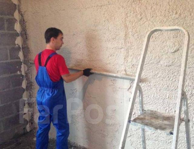 Штукатурка стен механизированным (машинным) способом во Владивостоке