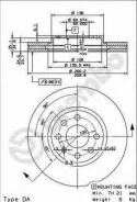���� ��������� �������� OPEL Corsa C 00-, Meriva A 03-, Combo 01- Brembo 09860110 09860110 ����