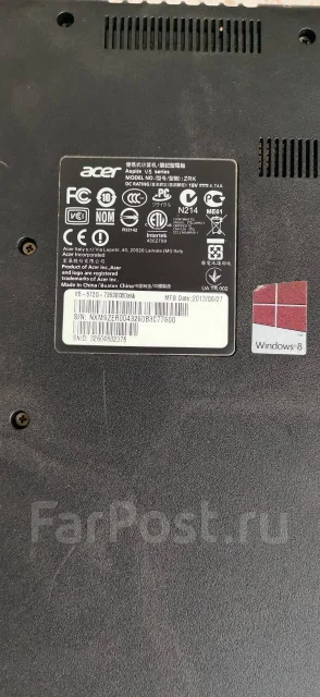 Acer Aspire V5-572G. ��� 8 ��, ���� 500���, WiFi: 1, Bluetooth: 1, ����������� �� 5��. ����