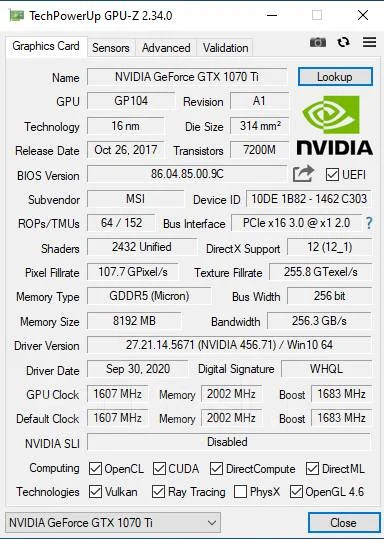 GeForce GTX 1070 Ti ����