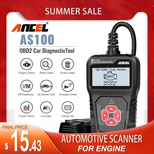 Ancel as100 obd2 инструкция на русском