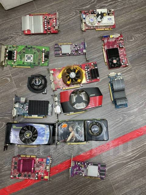 Что можно сделать из старой видеокарты Старые видеокарты с рубля, Asus, б/у, в наличии во Владивостоке