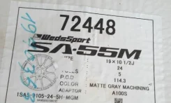 Weds Sport SA-55M. 10.5x19", 5x114.3, ET-24 ����