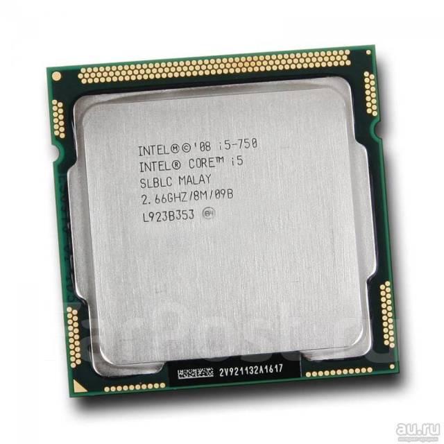 Процессор Core i5-750 (4*2667-3200МГц, сокет 1156), б/у, в наличии ...