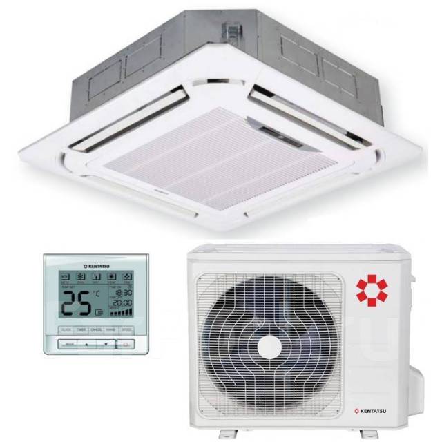 Кондиционер кассетного типа Kentatsu KSVT105HFAN3 105 Монтаж Рассрочка ...