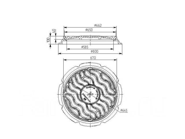 Люк канализационный чугунный Тип Т (С250) - Сантехника и водоснабжение ...