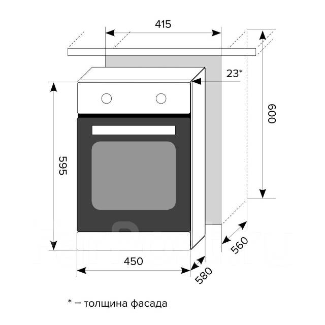 Духовой шкаф lex edm 4570 wh