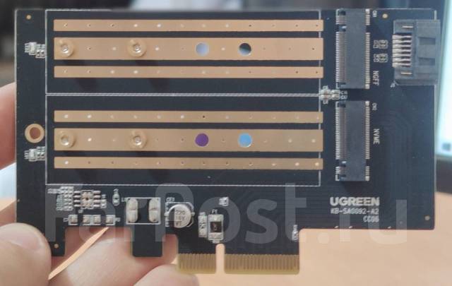 Контроллер PCI Express to M2 NVME SATA, новый, в наличии. Цена: 1 500 ...