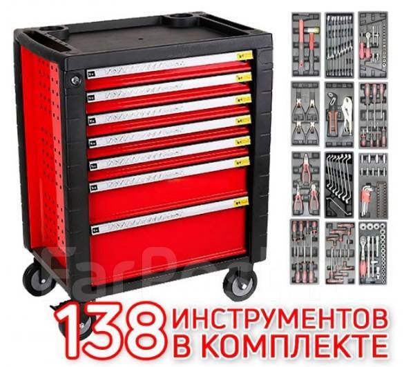 Тележка инструментальная 7 полок nordberg t7n