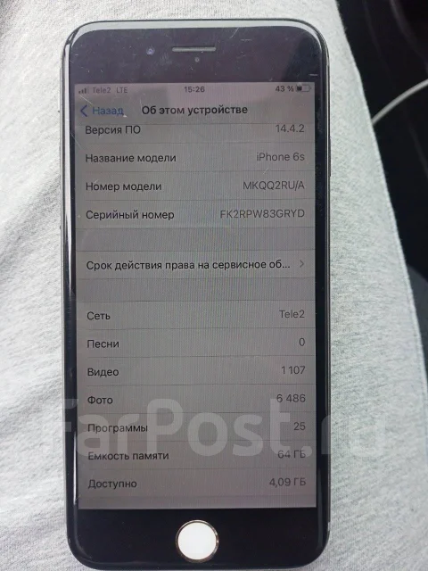 Apple iPhone 6s. �/�, �����������, 3G, 4G LTE, NFC ����
