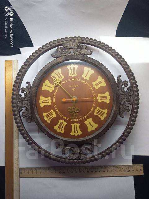 Настенные часы Янтарь кварц на ходу Винтаж СССР КПЗ№31, б/у, в наличии. Цена: 700₽ во Владивостоке