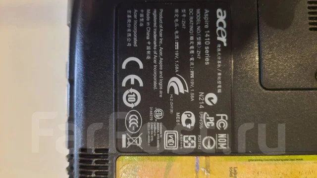 Acer Aspire 1410. 11.5", 1,2����, ��� 3072 ��, WiFi: 1, Bluetooth: 1, ����������� �� 1��. ����