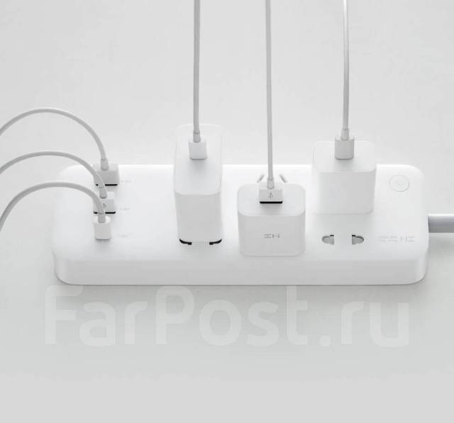 Сетевой фильтр Xiaomi ZMI Power Strip 6 розеток, Type-C 65W Евровилка ...