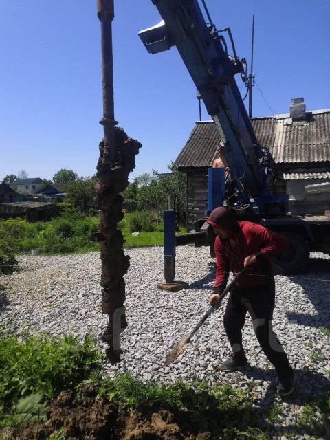 Услуги автобуровой ямобур винтовые сваи в Хабаровске