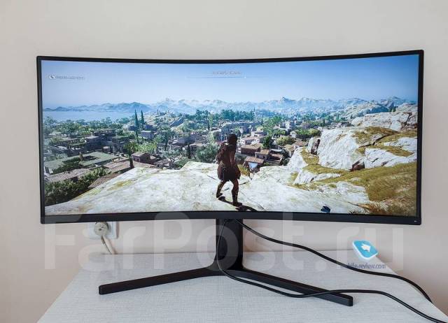 34 Монитор Xiaomi Mi Curved Gaming черный, 34", VA, 3440x1440 (UWWQHD ...