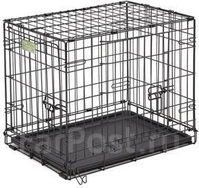 Клетка для собак Midwest Life Stage 109x73 см, чер 2 двери, Арт.1642DD ...