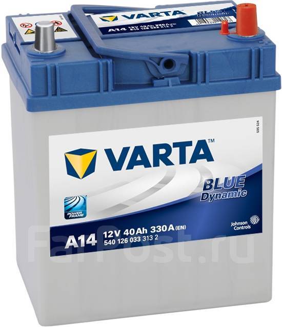 Аккумулятор Varta Blue Dynamic A14 42B19L 40 А/ч. От 6230 руб ...