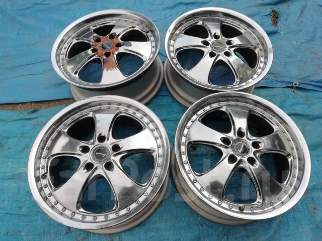 Красивые хром. диски на 18 из Японии, Leasing, 18", 1 шт, 5x114.3, 73,0 ...