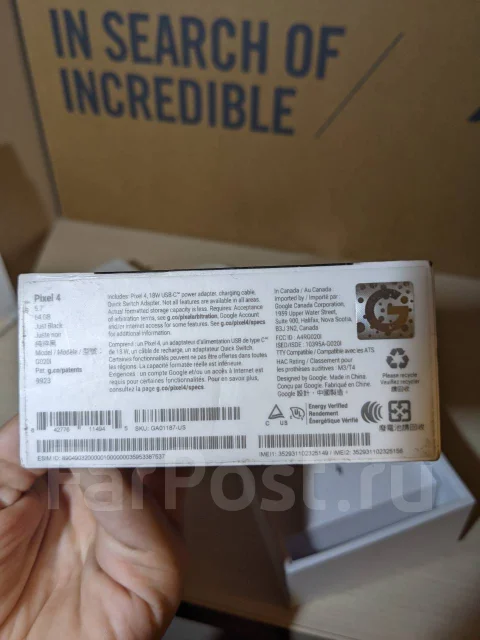 Google Pixel 4. �/�, ������, 3G, 4G LTE, ����������, NFC ����