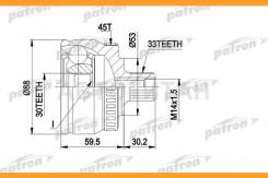    33x53x30 ABS:45T VW: Passat 96- Patron PCV1239 PCV1239 