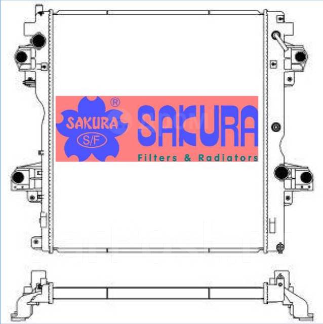 34611023 радиатор sakura