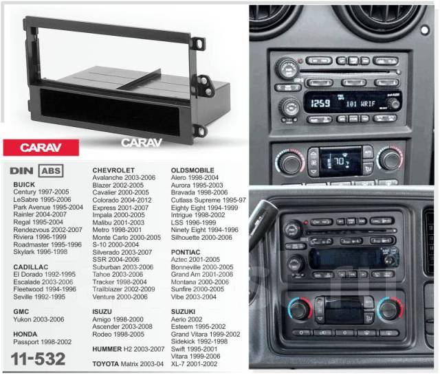   Carav 11-532 | 1 DIN, Cadillac EL Dorado (1992-1995) 