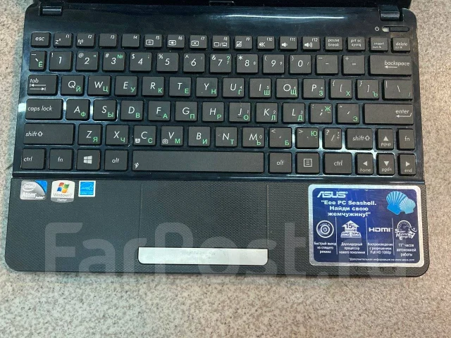 Asus Eee PC 1011CX. 10", 1,6����, ��� 2048 ��, ���� 250���, WiFi: 1, ����������� �� 2��. ����