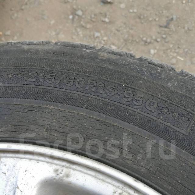 Литые диски 16 subaru с резиной, 16", 1 шт, 215 мм, 65 %, радиальный ...