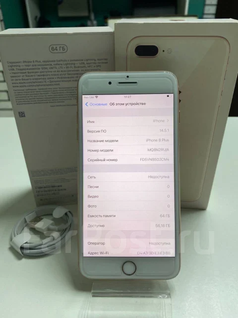 Apple iPhone 8 Plus. �/�, 4G LTE, NFC ����