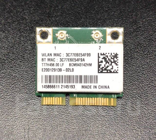 Wi-Fi+Bluetooth модуль Broadcom BCM943142HM Mini PCI-E X-Gamer, б/у, в ...