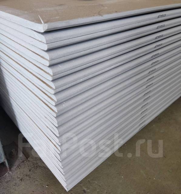 Гипсокартон Knauf 1,2х2,5м 9,5мм, в наличии. Цена: 559₽ в Хабаровске