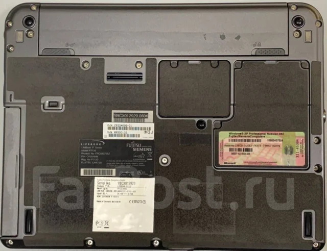 Fujitsu Siemens LifeBook P7120. 10", 1,2����, ��� 1024 ��, ���� 60���, WiFi: 1, Bluetooth: 1, ����������� �� 3��. ����