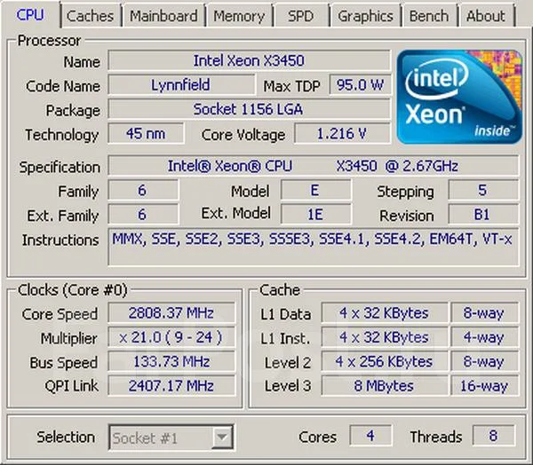 Intel Xeon X3450 ����
