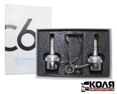 ����� LED H3 PK22s 6000K 2SMD 2�� (C6) 311 64151 ����