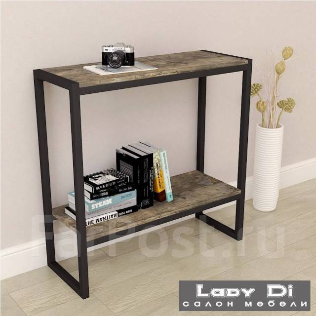 Консоль к стене Lare, black / дуб аррива, в наличии, мебель, цена: 14 ...