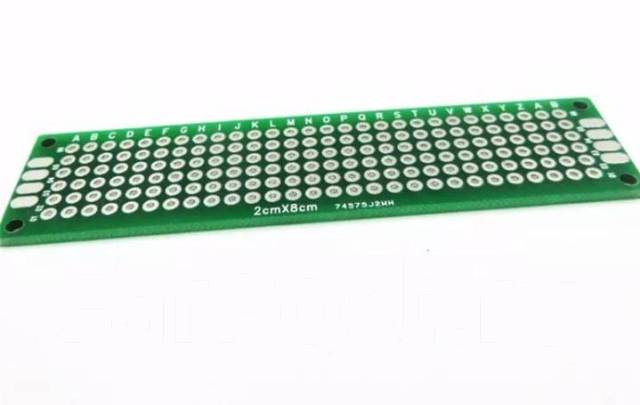 Двухсторонняя печатная плата (макетная плата) 2x8 см, новый, под заказ ...