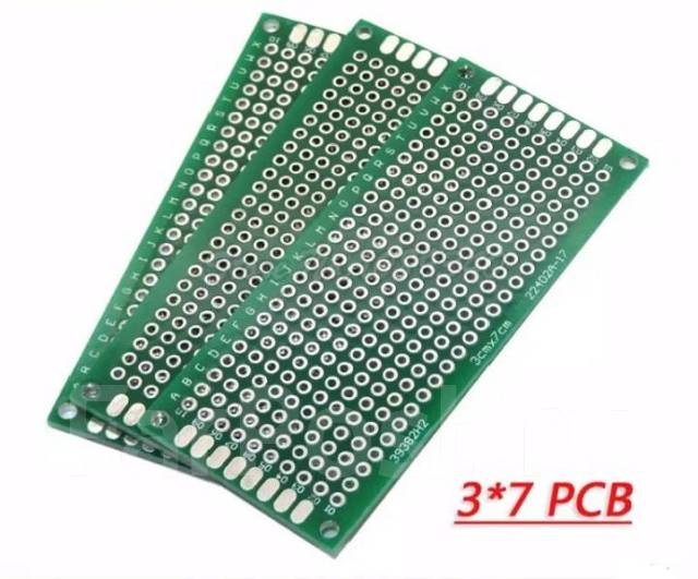 Двухсторонняя печатная плата (макетная плата) 3x7 см, новый, под заказ ...