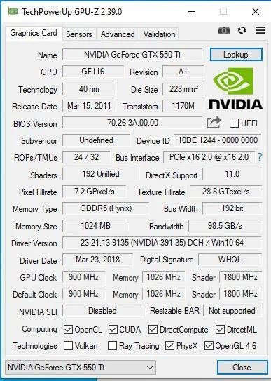 GeForce GTX 550 Ti ����