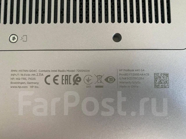 HP ProBook 440 G4. 14", 2,5����, ��� 4 ��, ���� 500���, WiFi: 1, Bluetooth: 1, ����������� �� 12��. ����