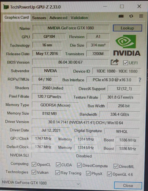 GeForce GTX 1080 ����