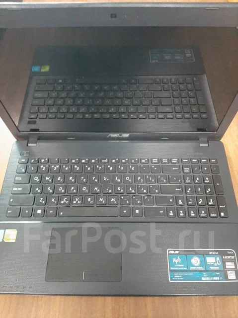 Asus X552M. 14.5", 2,2����, ��� 4 ��, ���� 500���, WiFi: 1, Bluetooth: 1, ����������� �� 2��. ����