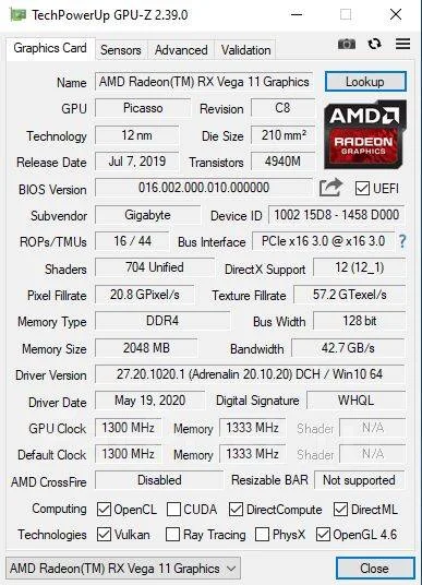 AMD Ryzen 5 Pro 3350G ����