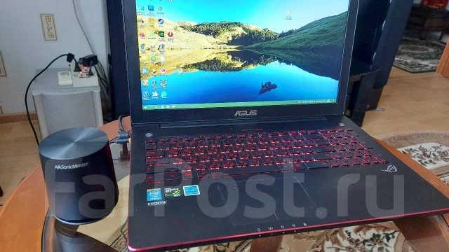 Asus ROG. 15.6", 2 800����, ��� 8 ��, ���� 1 024���, WiFi: 1, Bluetooth: 1, ����������� �� 3��. ����