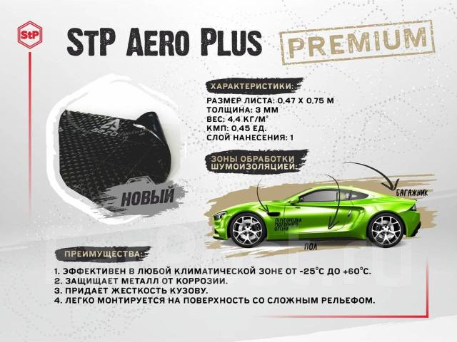 Шумоизоляция пола stp aero