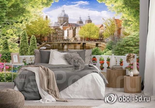 3D Фотообои «Венецианский балкон» - Стены, пол и потолок во Владивостоке