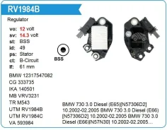 ��������� ���������� BMW 320 2.0 Diesel UTM RV1984B ����