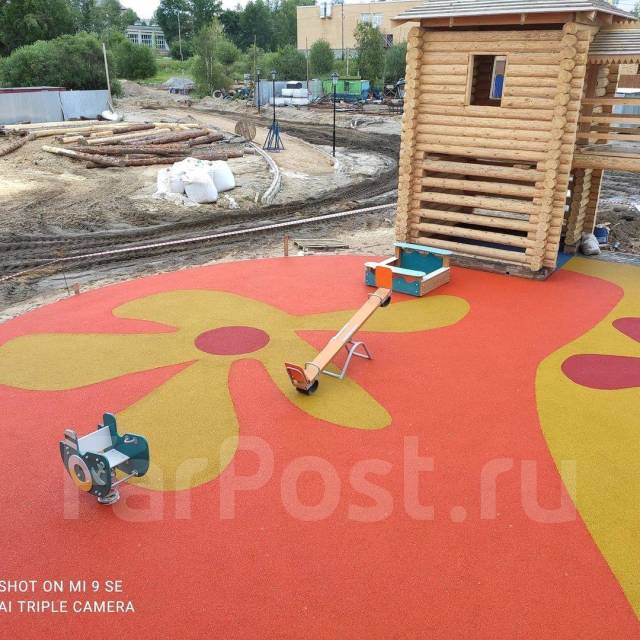 Резиновая крошка. Резиновое покрытие для спортивных детских площадок ...