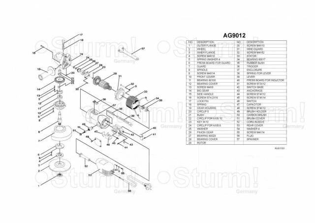 Ушм sturm ag90112 схема