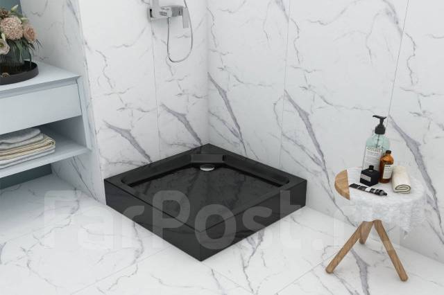 Акриловый душевой поддон 80*80 Universal Black N, в наличии. Цена: 10 ...