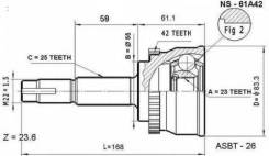   NI-61A42 HDK 23*55*25 / Wingroad / sunny / Sylphy / AD NIE061a 